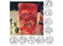 ADVENTSKALENDER 9. Dezember - Stickserie ITH - Lichtbeutel Winter Portraits